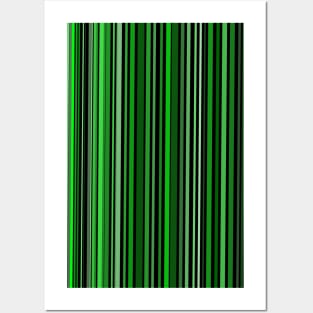 Green Barcode Posters and Art
